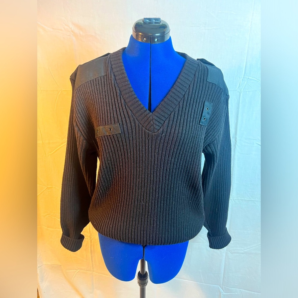 Vintage, military wool and acrylic sweater.